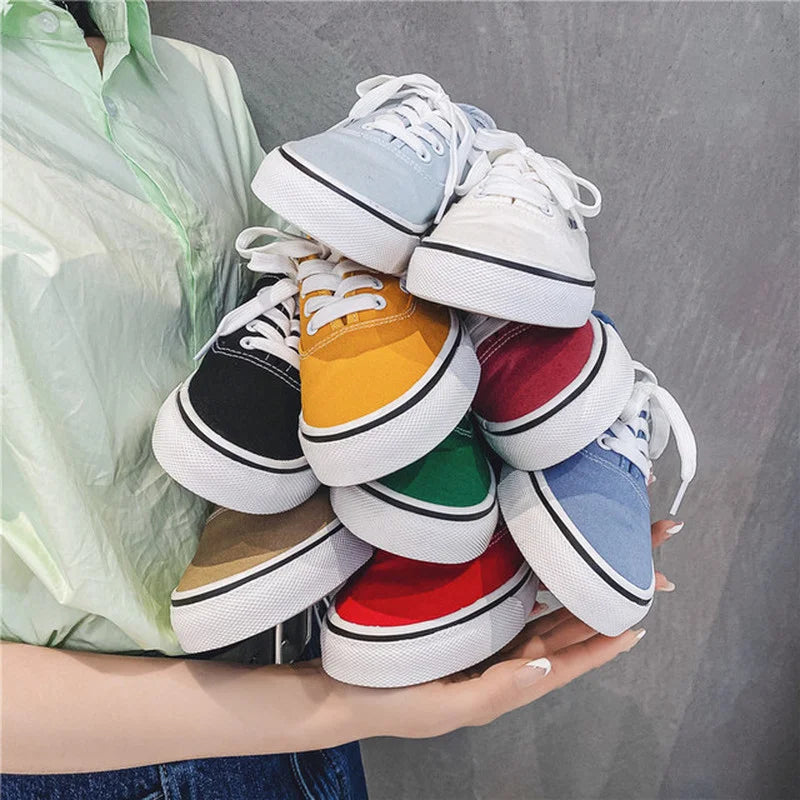 Sapatos de lona femininos clássicos marca sapatos de skate mulher moda tênis casuais mocassins senhoras de corte baixo sapatos femininos tênis