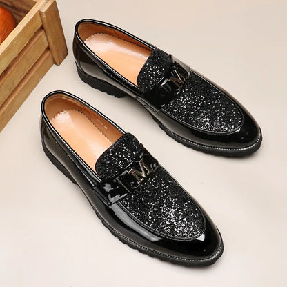 Coiffeur oxford sapatos masculinos vestido mocassins sapatos formais sapatos de casamento elegante luxo marca italiana chaussure homme ayakkabi