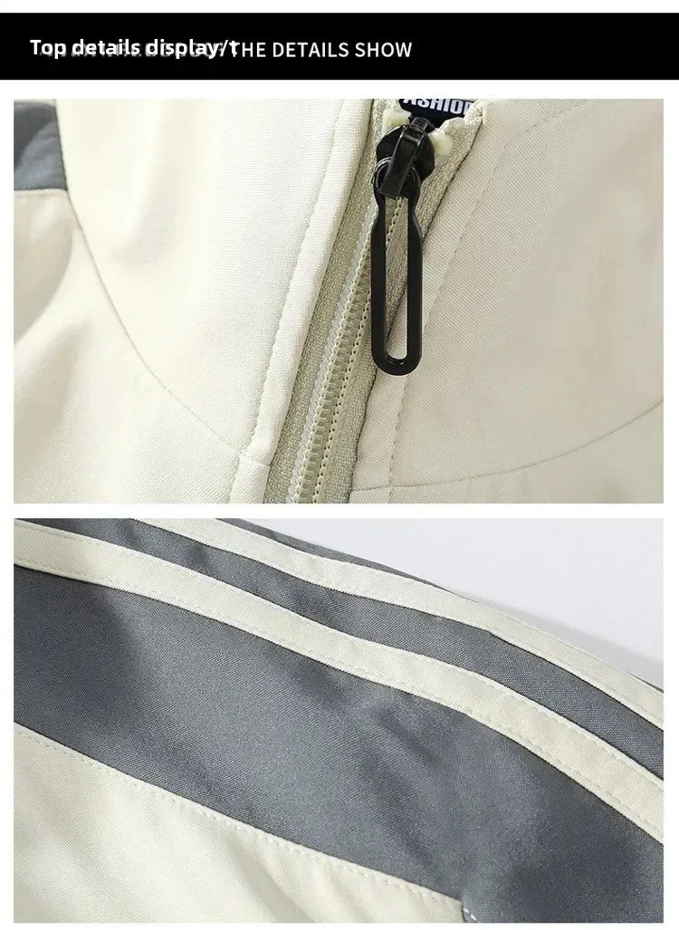 2026 Spring and Autumn New Outdoor Sports Jacket Set for Men's Casual Sports and Leisure High Quality Two piece Set