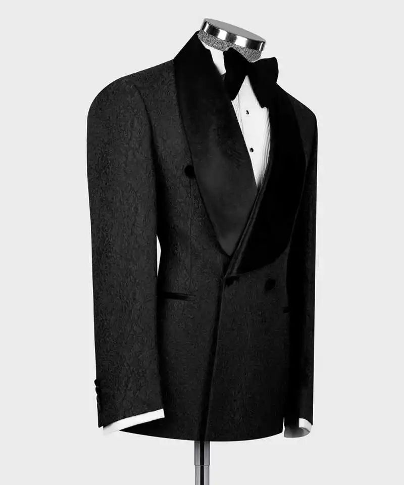 Ternos de Casamento Exquisitos em Jacquard, Conjunto de 1 Peça, Blazer Masculino de Moda, Blazers de Negócios Personalizados
