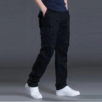 Calças de carga masculinas verão primavera algodão trabalho wear novo em tamanho grande 6xl casual escalada joggers sweatpants hombre outono
