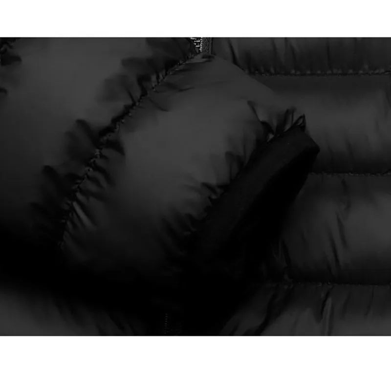 Novo inverno masculino quatro controle 21 zona aquecimento inteligente e aquecimento elegante e casual casaco de algodão com capuz (sem banco de potência)