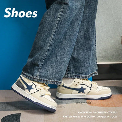 Women Sneakers Man Retro Y2K Star Punk Streetwear Shoes Fashion Skateboard Shoes Couples Soprt Casual Shoes Unisex Tennis
