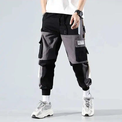 Hksh moda masculina maré darkwear macacão high street versátil casual calças de carga tático solto leggings chique bolso novo hk0207