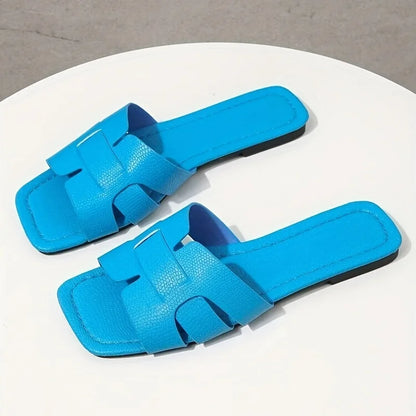 Sandálias femininas plus size, modernas, de malha, com sola plana, casuais, para casais, ideais para praia, confortáveis e perfeitas para o verão.