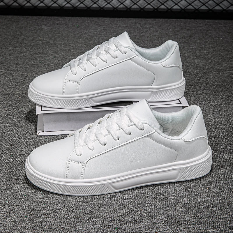 Men Vulcanized Shoes Couple Women PU Leather Men Shoes Sneakers Trend Casual Shoes Leisure Male Sneakers Footwear