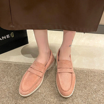 Novo outono e inverno tênis feminino moda confortável sapatos de cano baixo cor sólida alta qualidade simples sapatos femininos planos