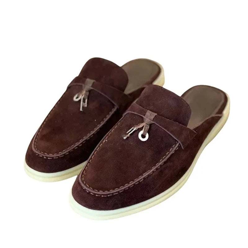Mules Unissex de Dedo Fechado, Sapatos Casuais Leves e Confortáveis, Novidade, Tamanhos Grandes 40-43