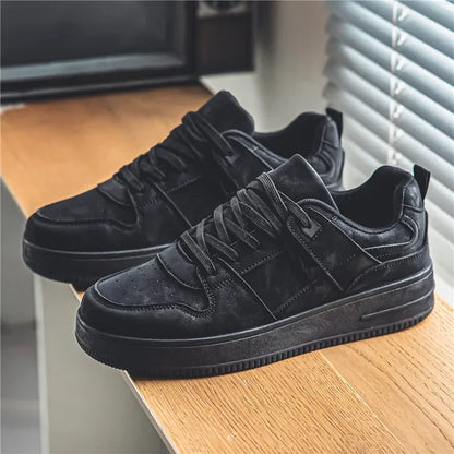 Tênis Casuais Masculinos de Luxo Premium Pretos Air Force Confortáveis e Respiráveis para Dirigir e Caminhar ao Ar Livre