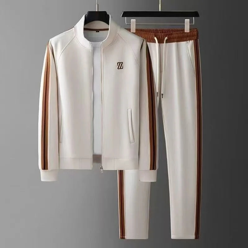 2025 men tracksuit Sportswear Suit Men's Jacket Trendy ins Embroidered Fashion Men's Jacket Trousers Two-Piece Set men clothing