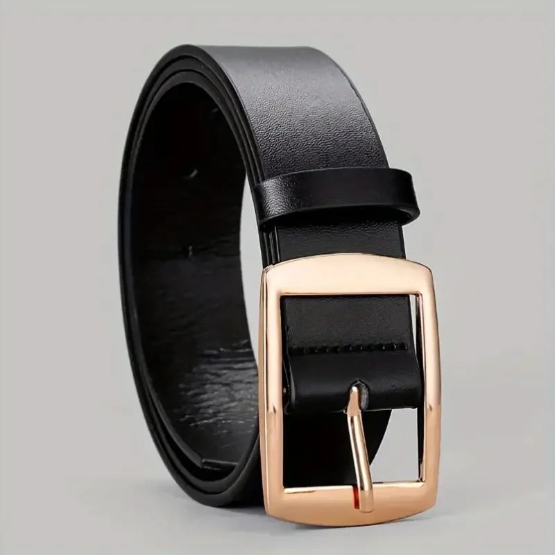 Novo cinto de luxo masculino em couro PU com fivela de metal, de alta qualidade, de marca famosa e com design exclusivo. Ideal para usar com calças jeans e tamanhos grandes.