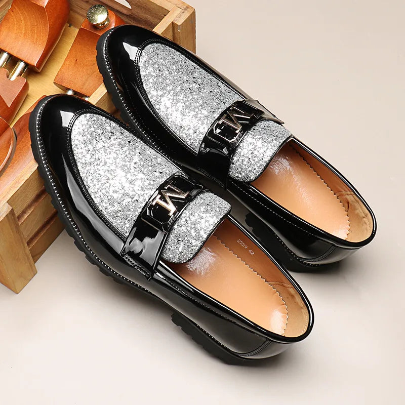 Coiffeur oxford sapatos masculinos vestido mocassins sapatos formais sapatos de casamento elegante luxo marca italiana chaussure homme ayakkabi