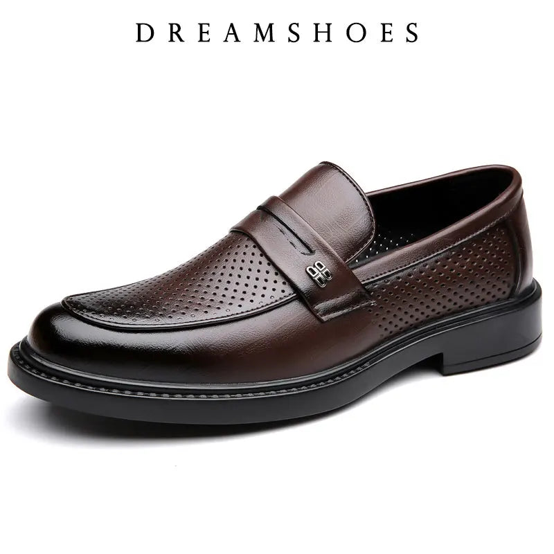 Italian Luxury Brand Loafers Men's Yellow and White Color Leather Shoes Slip-on Fashion Thick Sole Casual Shoes Wedding Moccasin