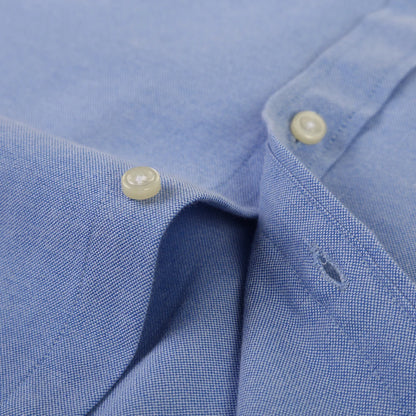 Camisa masculina de manga comprida oxford com botão no peito esquerdo confortável outono inverno ajuste regular casual versátil moda