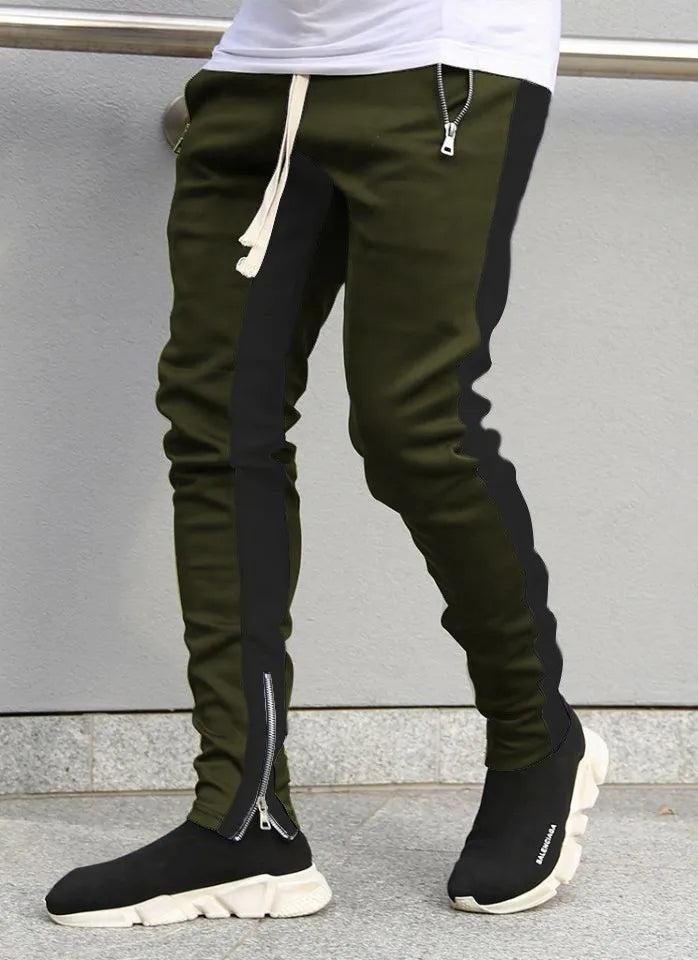 Novas Calças Casuais Masculinas de Tecido Trançado Streetwear Novas Calças de Trabalho com Múltiplos Bolsos
