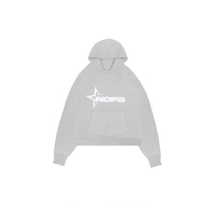 Moletom masculino Y2K Harajuku Hip Hop com estampa gráfica de letras, estilo folgado, modelo punk rock gótico 2024, com blusas, calças e streetwear.