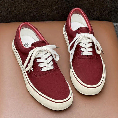 Tênis Clássico Masculino de Lona Casual Cano Baixo Respirável Antiderrapante para o Dia a Dia e Caminhada Versátil EU39-44