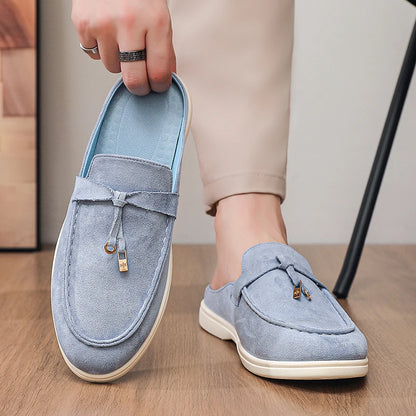 Mocassins masculinos de verão, confortáveis, casuais, para usar ao ar livre, sandálias leves para caminhada.