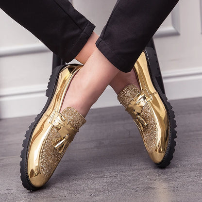 Sapatos Oxford de couro artesanal para homens, alta qualidade, sola leve, festa de casamento, escritório, vestido, moda, 38-46