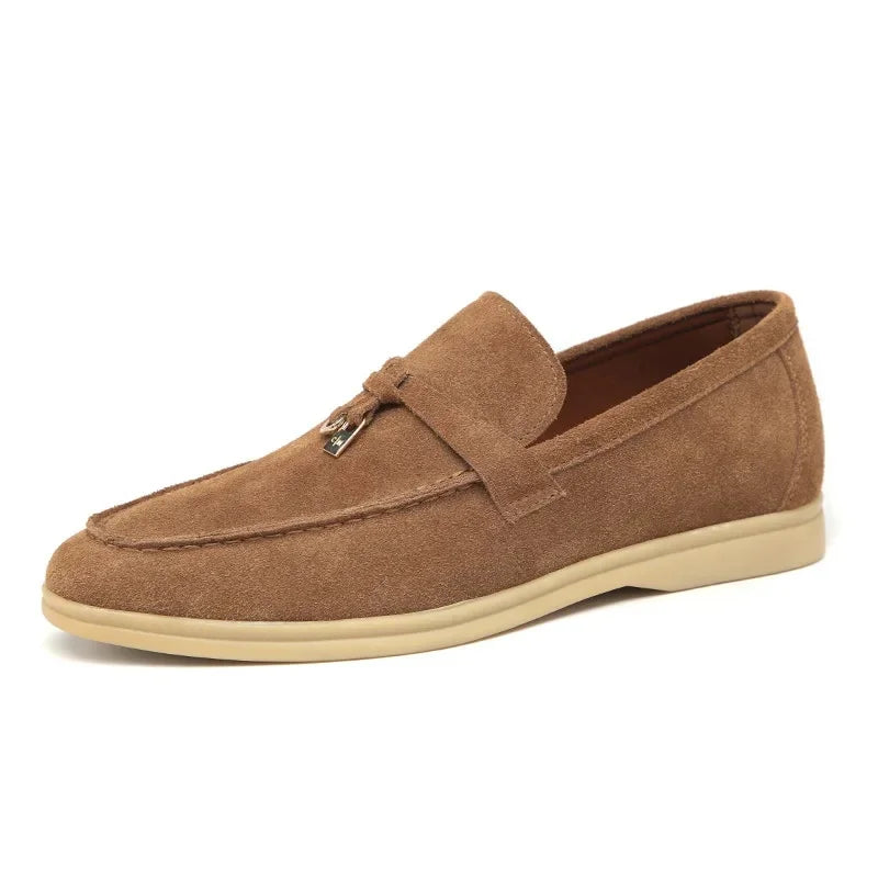Promoção de Outono da Estação: Mocassins Masculinos de Estilo Britânico com Borlas, de Alta Qualidade, Slip-On, com Pelo Sintético, Confortáveis, com Sola de Borracha Aprimorada