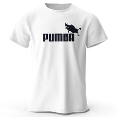 Camiseta masculina casual oversized com estampa divertida do Pumba, 100% algodão, tamanho grande, ideal para o verão.