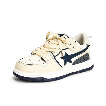Women Shoes for Men Tennis Retro Star Y2K Punk Skateboard Shoes Fashion Male Sneakers Couple Outdoor Gym Casual Sports Shoes