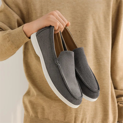 Sapatos casuais masculinos de couro de camurça, mocassins clássicos estilo britânico, sapatos masculinos leves e macios, mocassins masculinos sem cadarço para dirigir