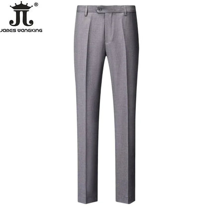 15 cores novo negócio casual terno calças dos homens sólido escritório formal calças dos homens estilo clássico terno calças compridas plus size