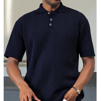 Camisas de Malha Masculinas Tamanho EUA, Camisas de Golfe Casuais com Stretch, Camisa Polo de Manga Curta, Top de Malha Masculino para Verão, Casual e para Festas