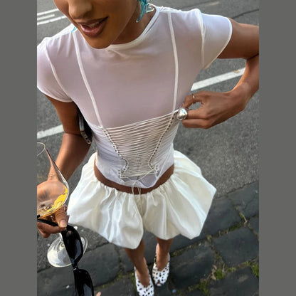 Colete Feminino Plissado Halter Solto Sem Mangas Costas Abertas Moda Feminina 2026 Verão Chique Versátil Liso