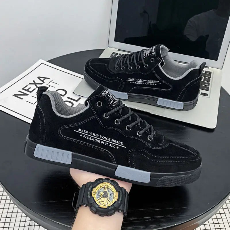 Sapatilhas rasas casuais masculinas, Sapato Masculino Robuço, Clássico Retro, Original, Entrega Gratuita, Confortável, Preço Baixo, Trabalho, Primavera, Outono