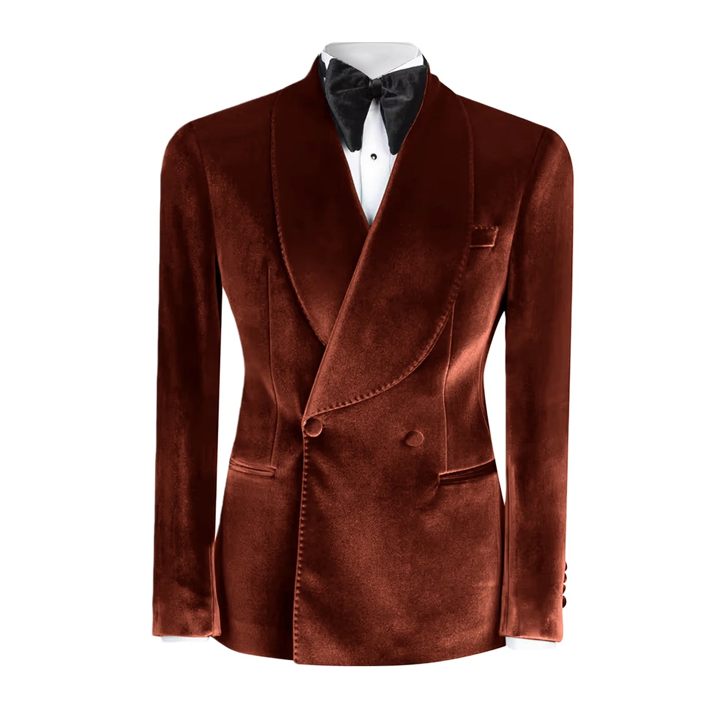 Ternos formais de veludo masculino, blazer duplo breasted, 1 peça, elegante, slim fit, roupas masculinas, casamento, negócios, casacos casuais