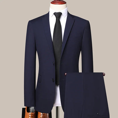 Terno ao ar livre (blazer + calças) moda masculina negócios cavalheiro terno de negócios fino decoração ao ar livre corpo casamento terno casual
