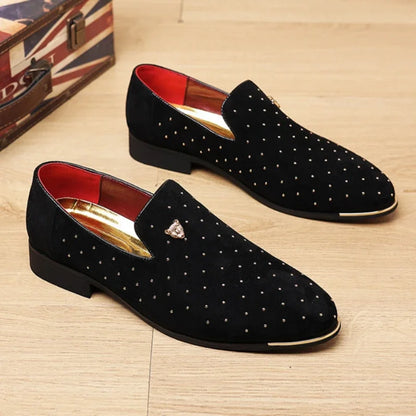 Homens mocassins sapatos de couro para homem deslizamento em mocassins sapatos elegantes moda masculina apartamentos clube sapatos de festa masculino zapatos hombre