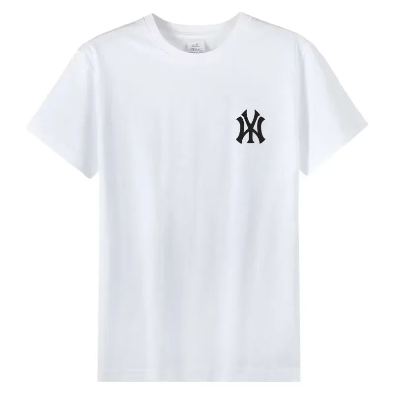 Nova camiseta masculina de manga curta em puro algodão, modelo 2026, moderna, fina, respirável e confortável, ideal para o verão. Perfeita para homens e mulheres.