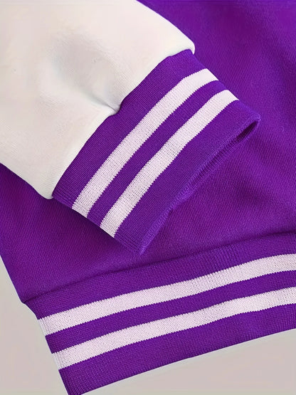 Jaqueta estilo universitário masculina casual primavera e outono moda botão estilo jaqueta de beisebol casaco versátil