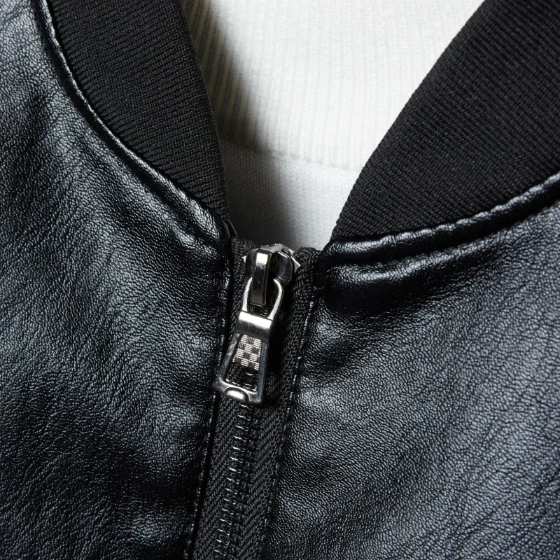 Jaqueta masculina de couro pu plus size, casaco casual para motocicleta 5xl 6xl 7xl 8xl plus