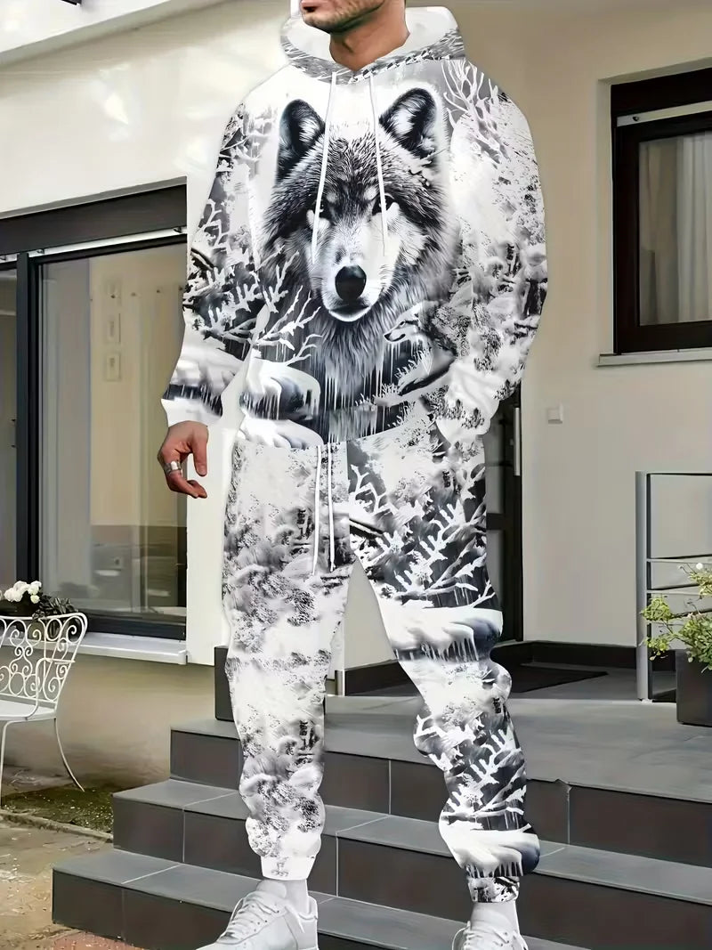 Camouflage Hunting Animal Hoodie Pants Suit 3D Print Men Women High Quality Jogging Tracksuit Outfits Men's Clothing 2Piece Sets