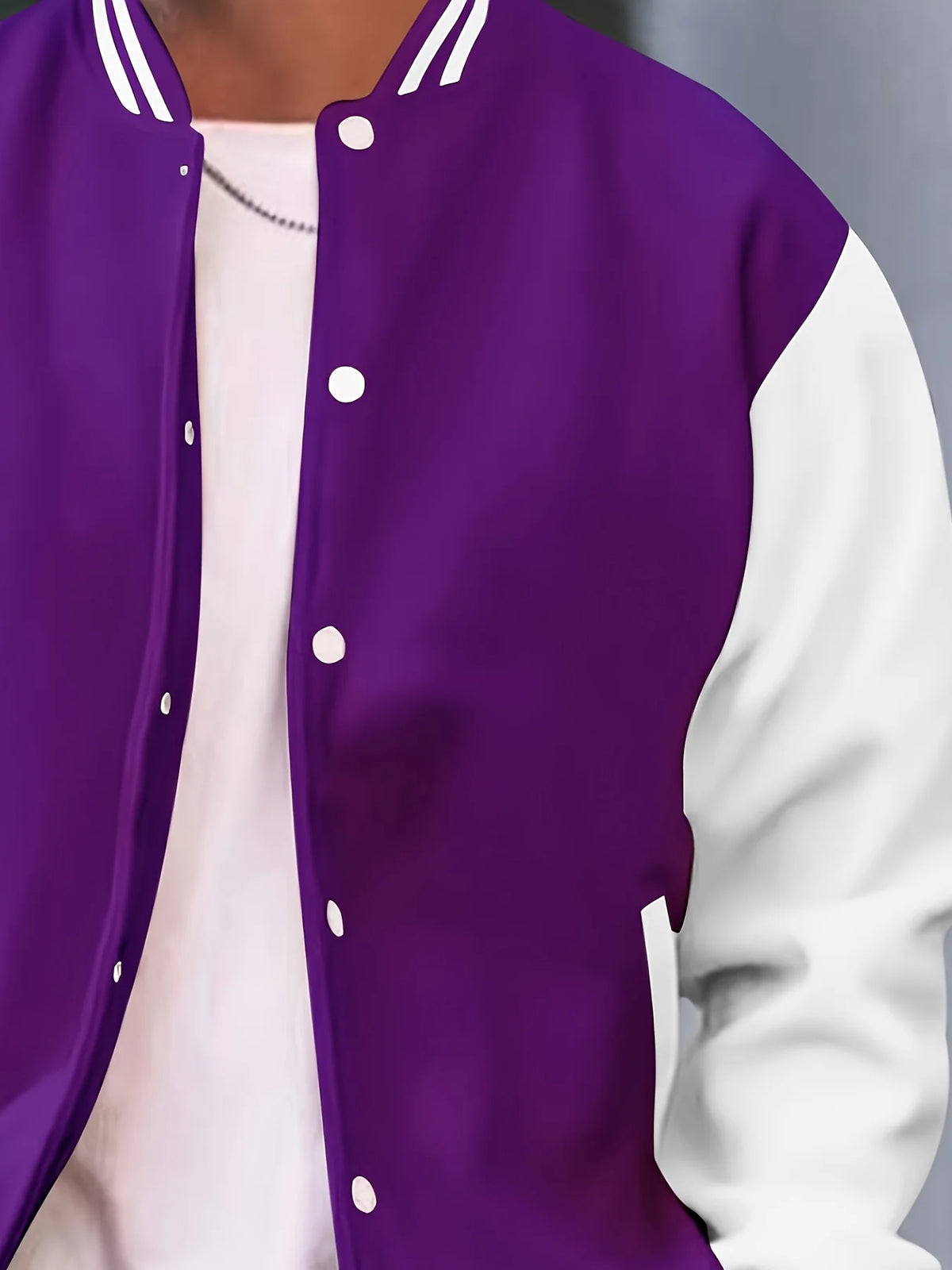 Jaqueta estilo universitário masculina casual primavera e outono moda botão estilo jaqueta de beisebol casaco versátil