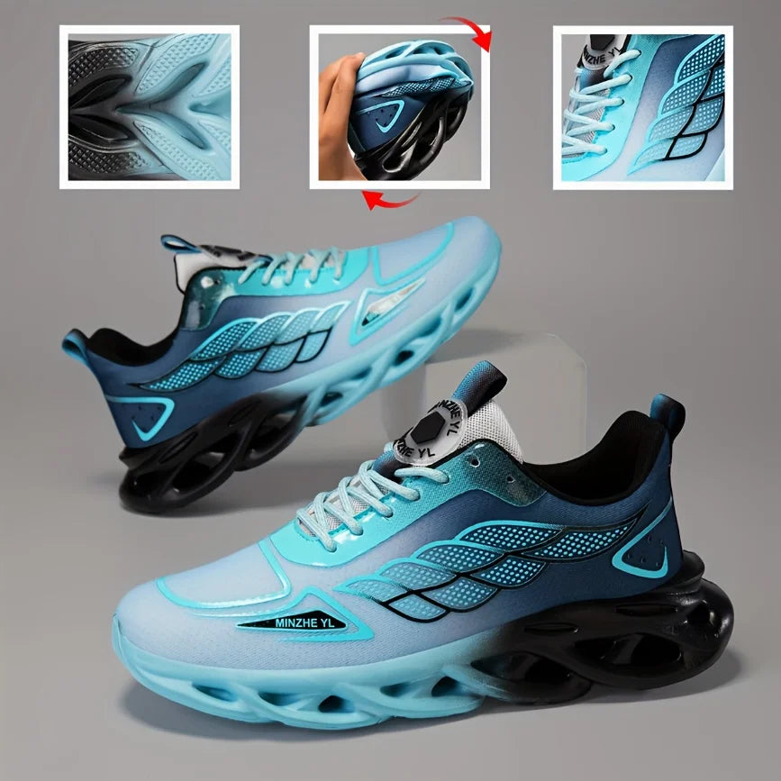 Spring and Summer Women's Shoes Knitted Mesh Breathable Sports Running Shoes Fashion Unisex Lightweight Walking Vulcanized Shoes