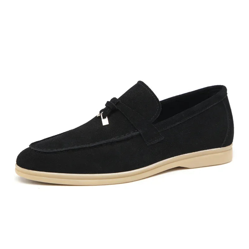 Promoção de Outono da Estação: Mocassins Masculinos de Estilo Britânico com Borlas, de Alta Qualidade, Slip-On, com Pelo Sintético, Confortáveis, com Sola de Borracha Aprimorada