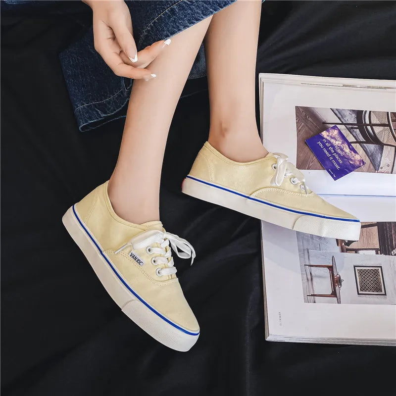 Sapatos de lona femininos clássicos marca sapatos de skate mulher moda tênis casuais mocassins senhoras de corte baixo sapatos femininos tênis