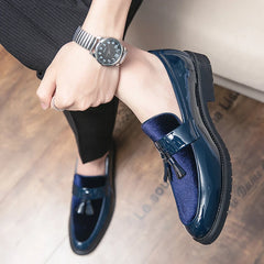 Moda nova masculina apontou borla feijão sapato primavera casual couro genuíno camurça mocassins sapatos masculinos tendências macias sapatos de boate