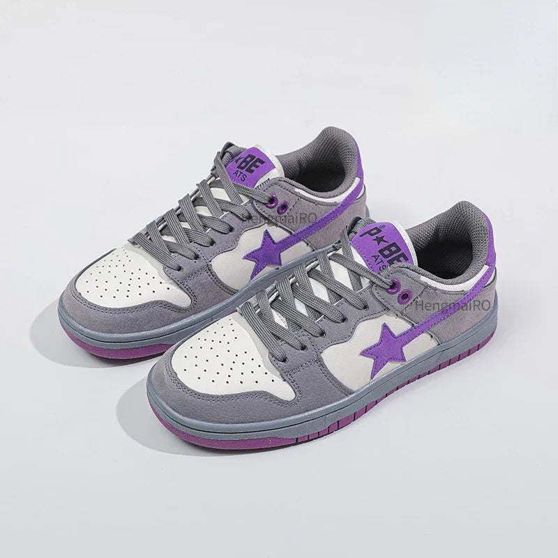 Women Sneakers Man Retro Y2K Star Punk Streetwear Shoes Fashion Skateboard Shoes Couples Soprt Casual Shoes Unisex Tennis
