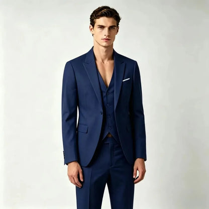 Ternos para homens elegante casamento 3 peças blazers outfit 2 conjunto jaquetas colete calças completo 2025 moda clássico negócios formal