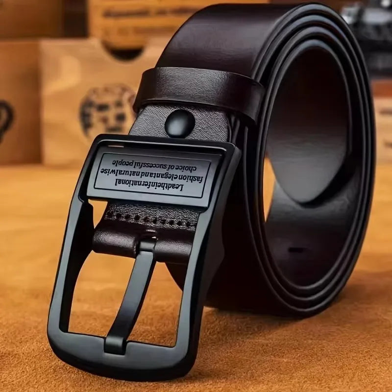 Cinto masculino de negócios da moda, cinto de marca de luxo genuíno, fivela de metal, couro pu de alta qualidade, cinto macio com calças cargo, jeans