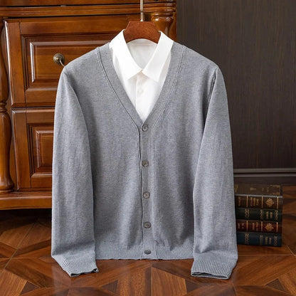 Cardigan de malha masculina solta com decote em v outono inverno camada base camisa frente aberta camisola estilo casual malhas tamanho grande