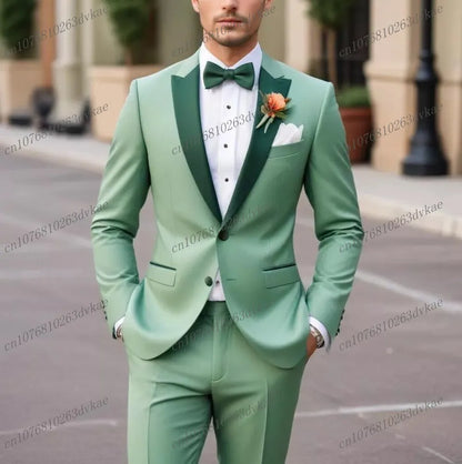 Novo Terno Masculino Branco e Preto para Casamento, Festa, Formatura, Noivo, Padrinho, Ocasiões Formais, Smoking Masculino, Conjunto de 2 Peças, Blazer e Calça
