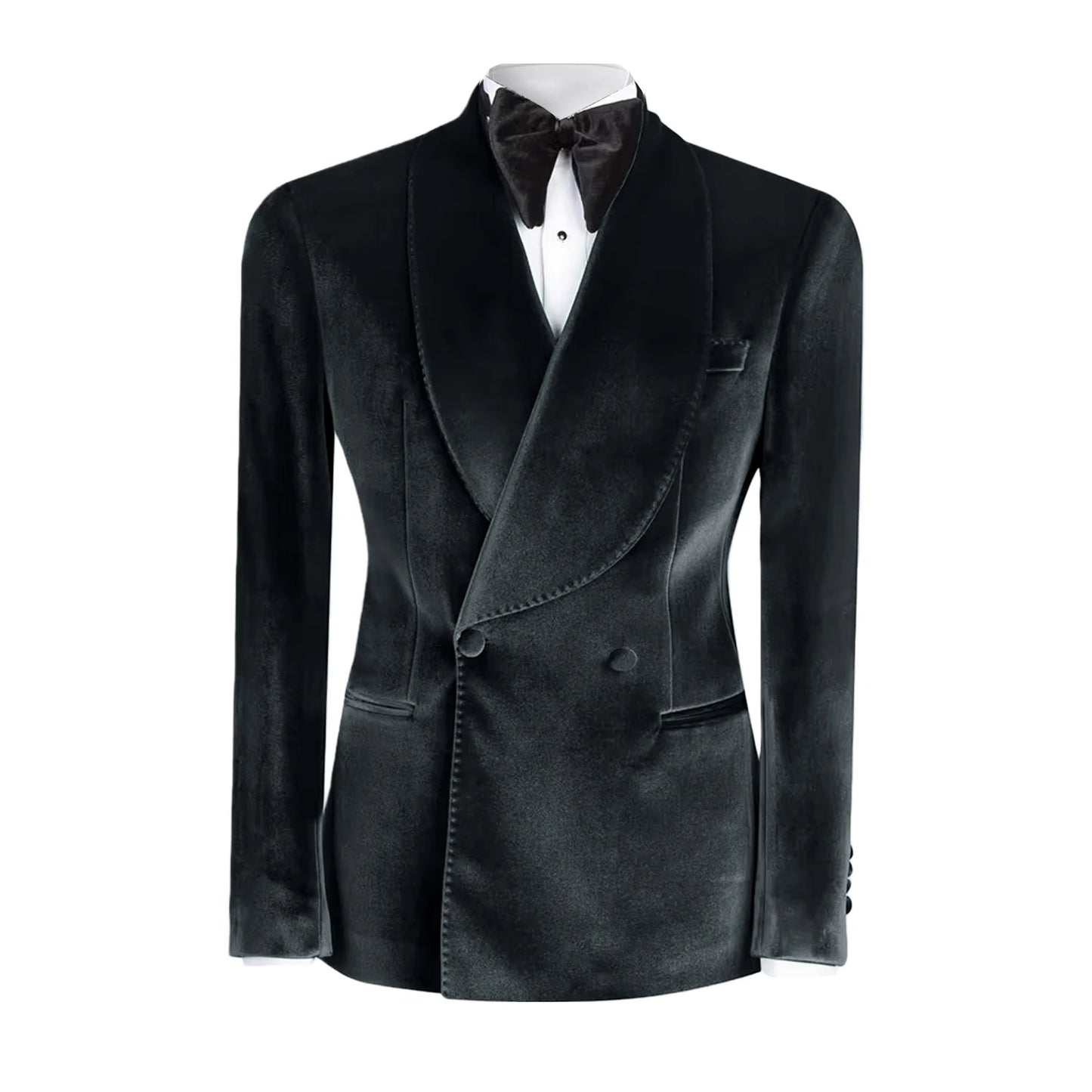 Ternos formais de veludo masculino, blazer duplo breasted, 1 peça, elegante, slim fit, roupas masculinas, casamento, negócios, casacos casuais