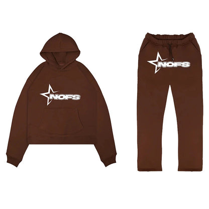 Moletom masculino Y2K Harajuku Hip Hop com estampa gráfica de letras, estilo folgado, modelo punk rock gótico 2024, com blusas, calças e streetwear.